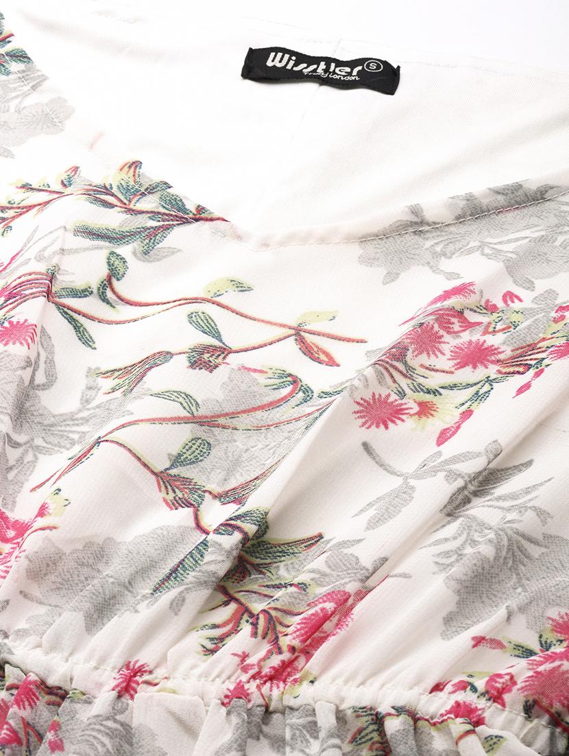 women's tiered floral dress - 19083876 - Standard Image - 4