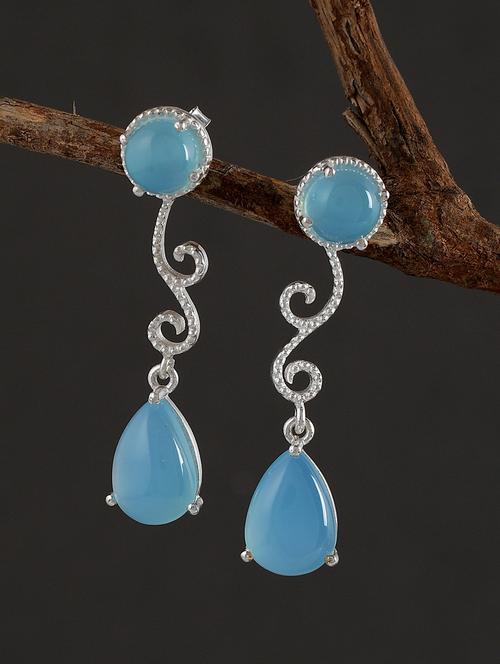 silver plated dangler earring - 19085312 - Very Small Image - 1