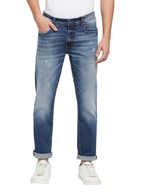 mens slim fit distressed jeans - 19086912 - Very Small Image - 1