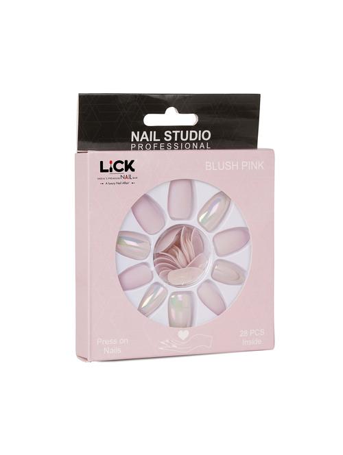lick 28 pcs blush pink artificial false press on nails  - 19086940 - Very Small Image - 1