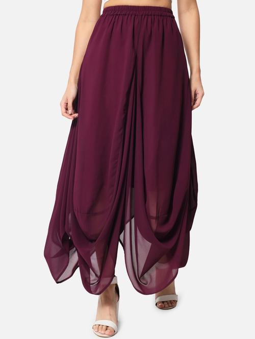 mid rise cowl hem palazzo  - 19087764 - Very Small Image - 1