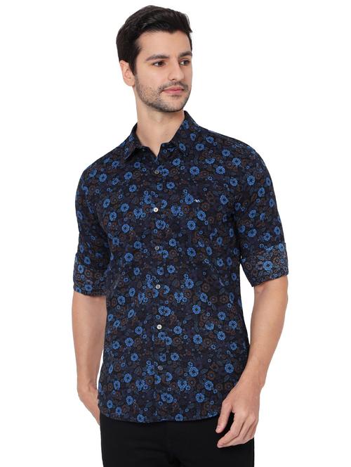 black cotton casual shirt - 19088147 - Very Small Image - 1