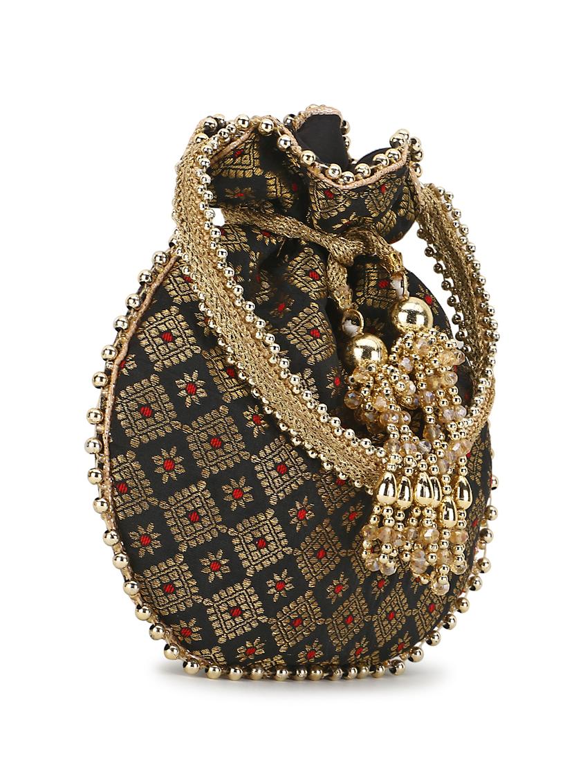 embroidered regular potli - 19088830 - Zoom Image - 4