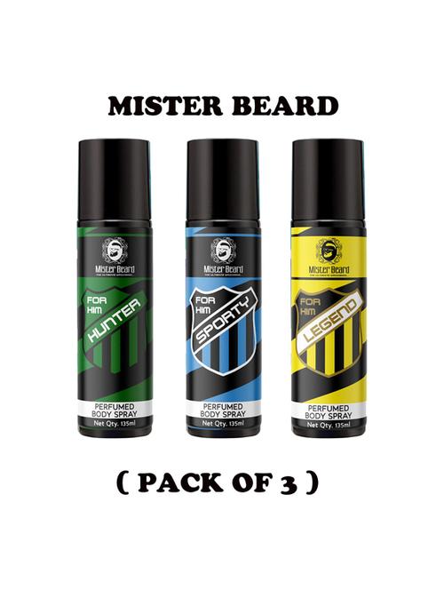 hunter, sporty & legend perfumed body spray, pack of 3 - 19090059 - Very Small Image - 1
