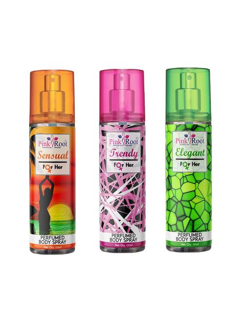 sensual, elegant & trendy perfumed body spray for women, pack of 3 - 19090079 - Very Small Image - 1