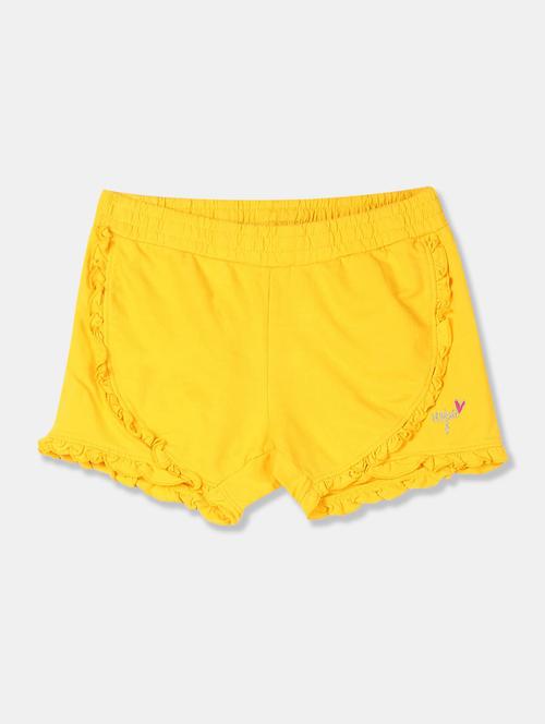 yellow solid shorts - 19090388 - Very Small Image - 1