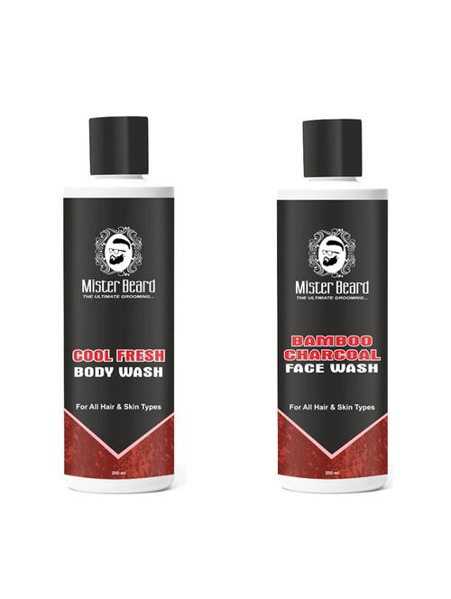 cool fresh body wash 200ml with bamboo charcoal facewash 200ml - 19097122 - Very Small Image - 1