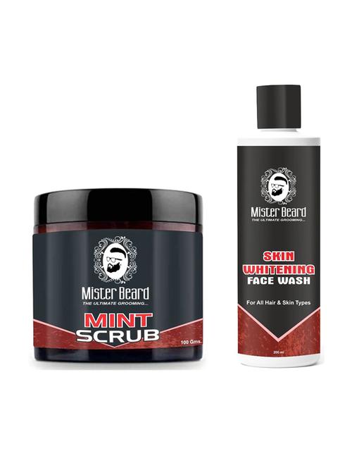 mint scrub 100gm with skin whitening facewash 200ml - 19097266 - Very Small Image - 1