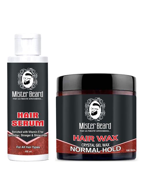 hair serum 100ml with hair wax crystal gel wax normal hold 100gm - 19097285 - Very Small Image - 1