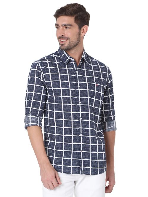 checkered long sleeve shirt - 19100285 - Very Small Image - 1