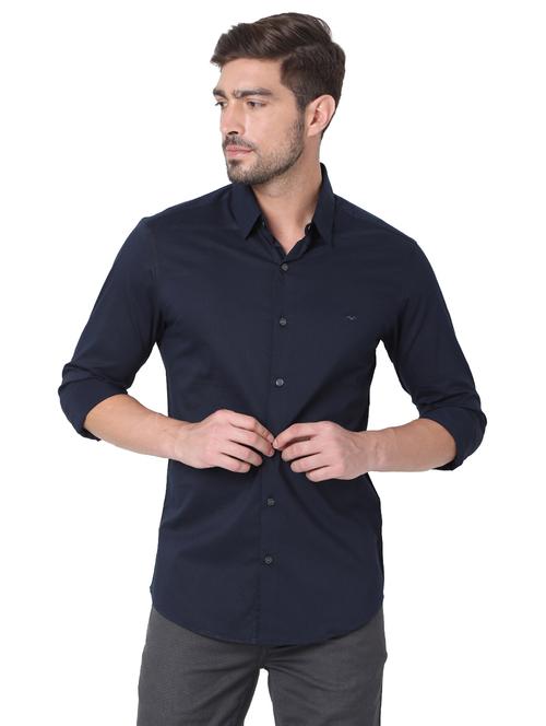 solid full sleeve casual shirt  - 19100320 - Very Small Image - 1