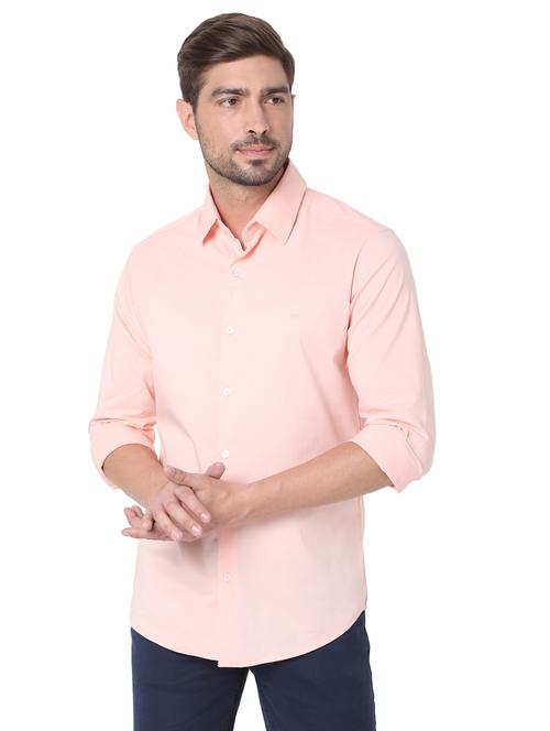 pink solid long sleeve shirt - 19100324 - Very Small Image - 1