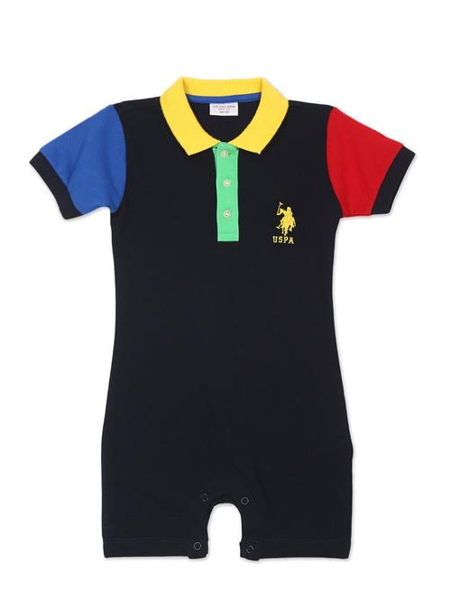 navy blue color block dungree  - 19100737 - Very Small Image - 1