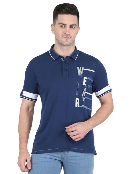 polo neck printed t-shirt  - 19101773 - Very Small Image - 1