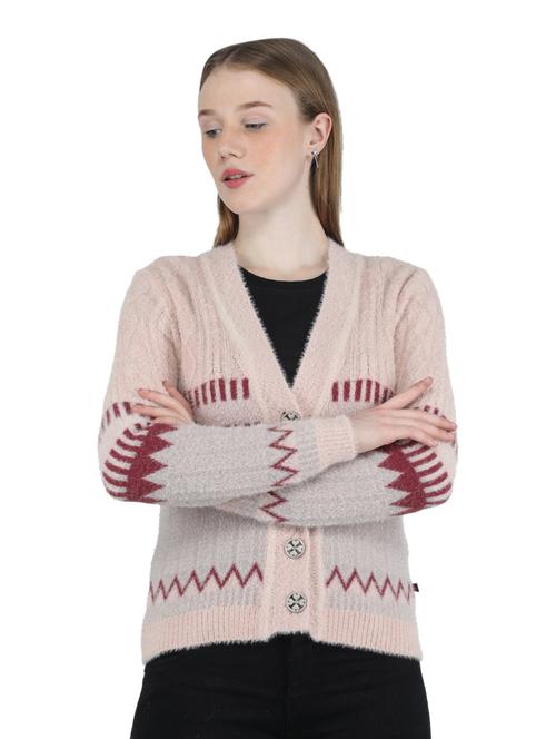 v-neck woolen cardigan - 19101860 - Very Small Image - 1