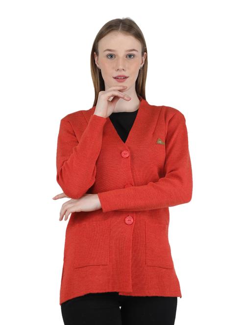 v neck solid cardigan  - 19101867 - Very Small Image - 1