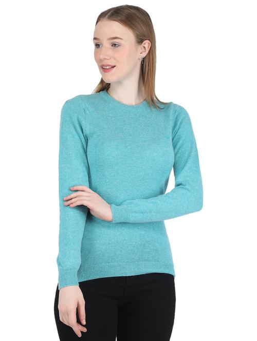 round neck solid regular pullover - 19101889 - Very Small Image - 1