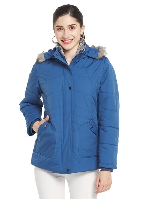hooded neck quilted jacket - 19102120 - Very Small Image - 1