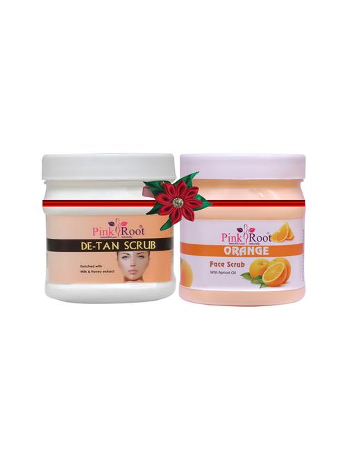 de-tan scrub 500gm with orange scrub 500gm - 19102558 - Very Small Image - 1