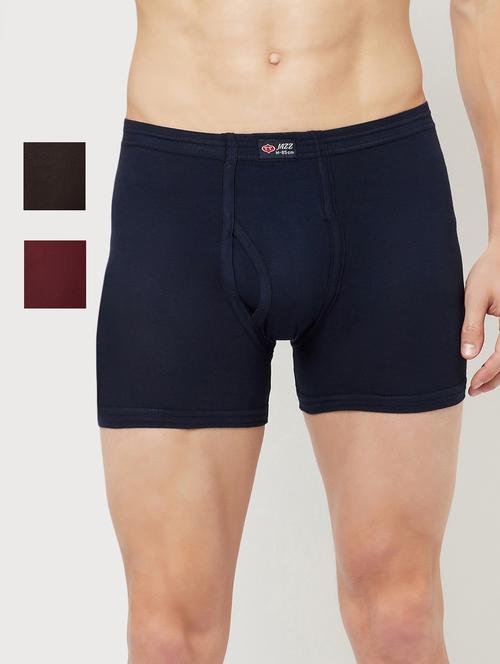 men solid trunks combo - 19108789 - Very Small Image - 1