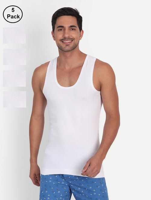 men solid vest combo - 19109142 - Very Small Image - 1