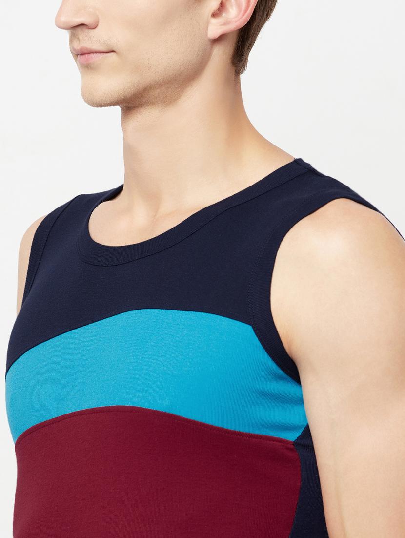 men color block vest combo - 19109232 - Standard Image - 6