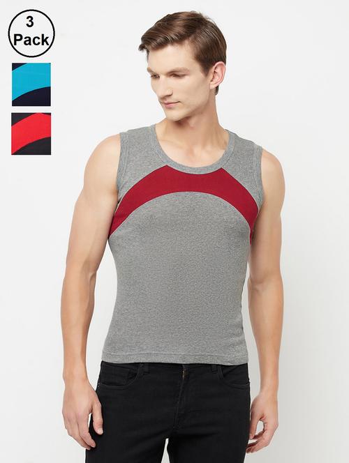 men color block vest combo - 19109258 - Very Small Image - 1