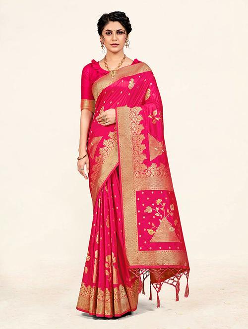 self design woven saree - 19110695 - Very Small Image - 1