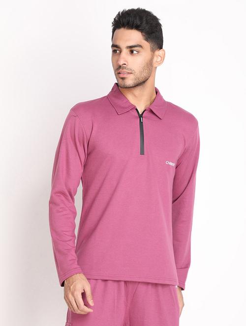 purple  solid t-shirt - 19111335 - Very Small Image - 1