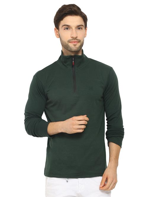 high neck solid t-shirt  - 19111625 - Very Small Image - 1