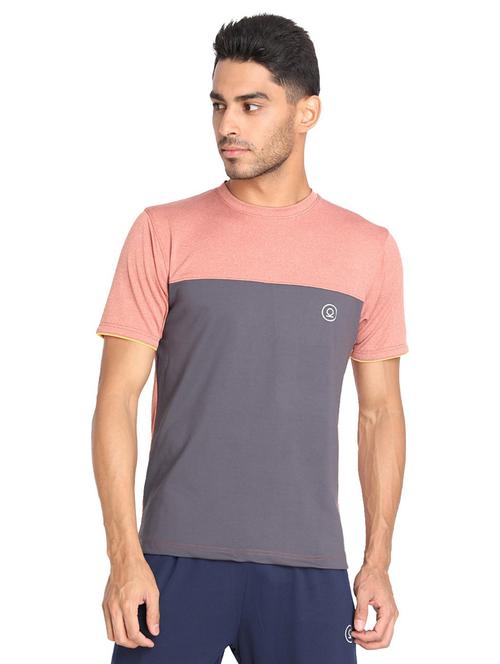 round neck color blocked t-shirt - 19112630 - Very Small Image - 1