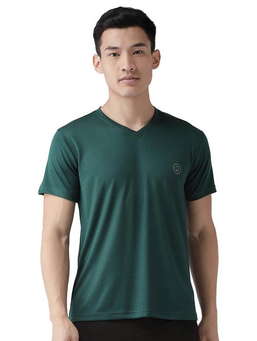 v neck solid t-shirt - 19112746 - Very Small Image - 1