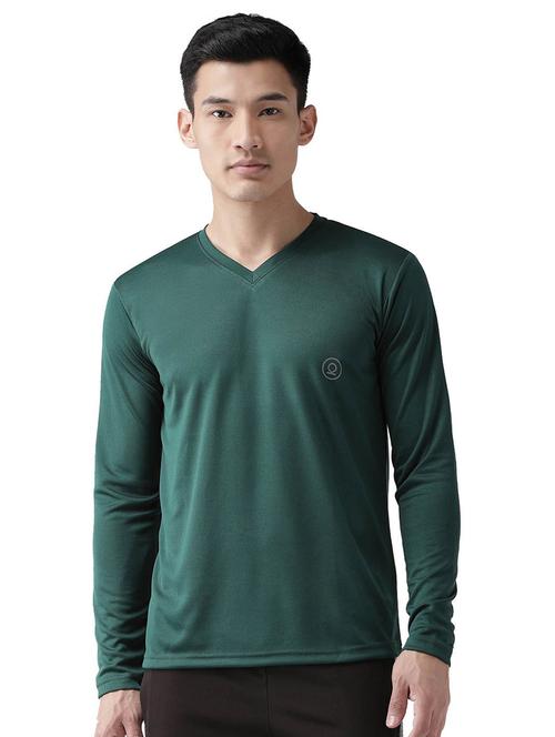 v neck solid t-shirt - 19112757 - Very Small Image - 1