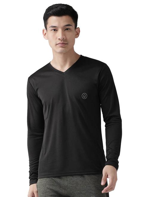 v neck solid t-shirt - 19112758 - Very Small Image - 1