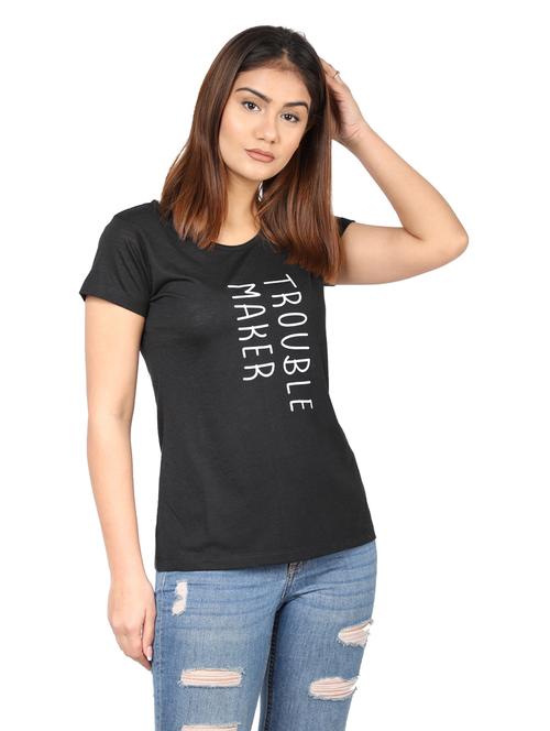 black cotton regular tshirt - 19113088 - Very Small Image - 1