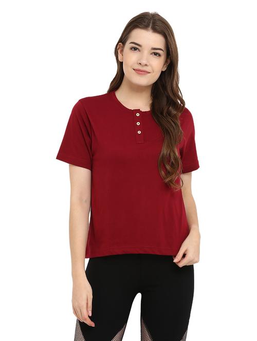 red polyester regular tshirt - 19113141 - Very Small Image - 1