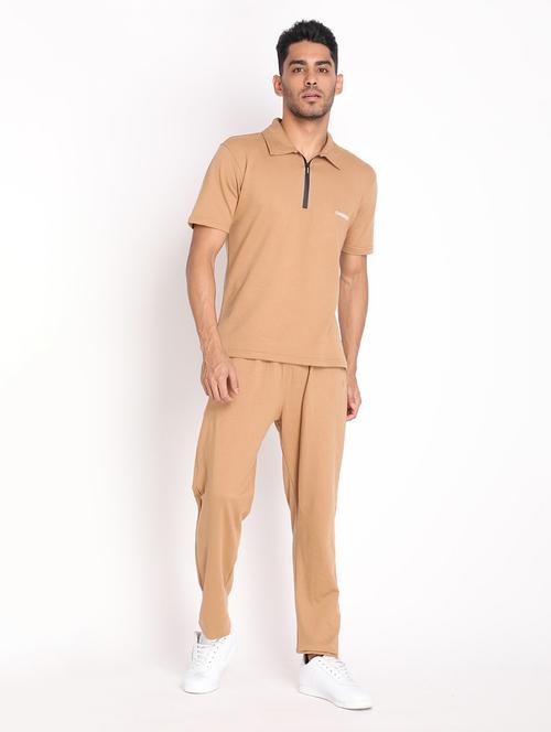 beige cotton track suit - 19113642 - Very Small Image - 1