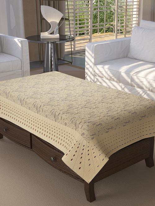 silky fabrics 4 seater center table cover (40x60 inch)  - 19114836 - Very Small Image - 1