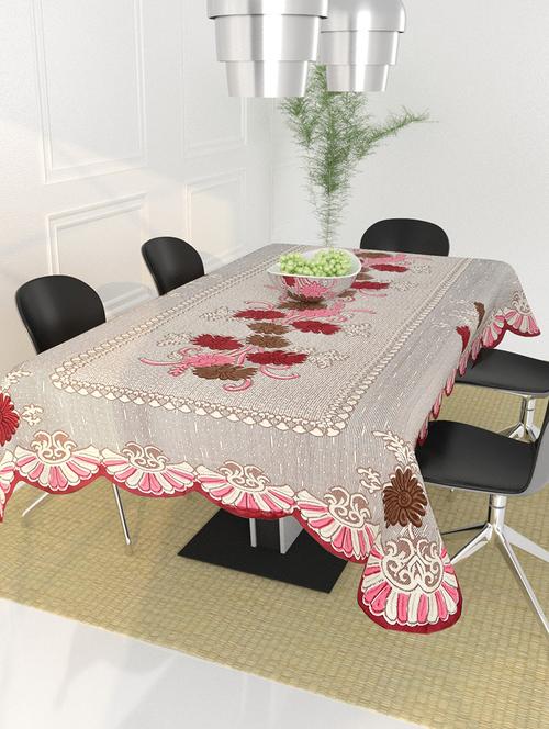 poly cotton , decorative hand made floral pattern dining table cover  - 19114861 - Very Small Image - 1