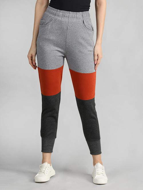 mid rise color block track pant - 19114967 - Very Small Image - 1