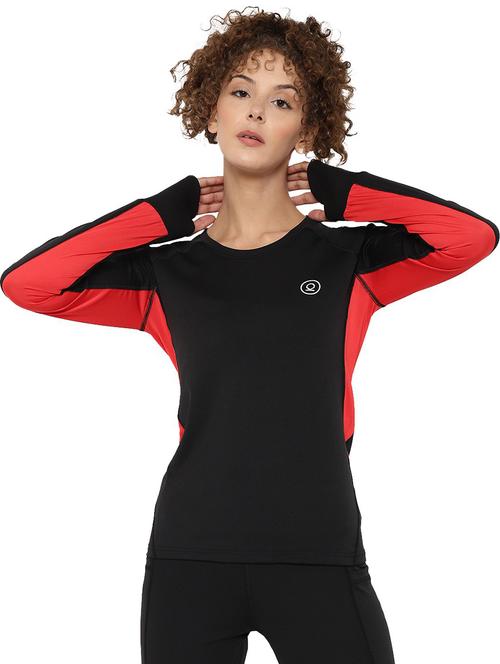 women's color block crew neck t-shirt - 19116109 - Very Small Image - 1