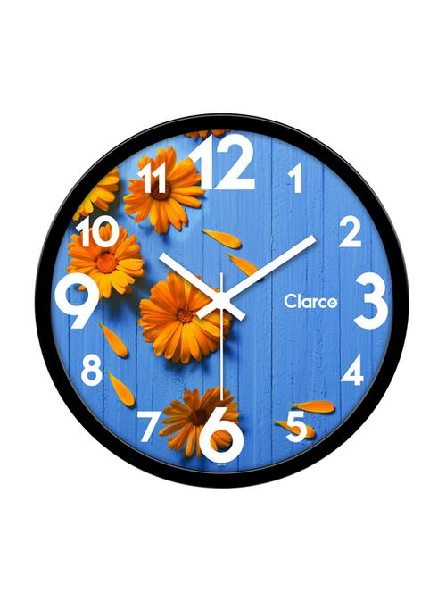 designer analogue round wall clock for home/living room/bedroom/kitchen/office (12 x 12 inch / 30 x 30 cm) - 19116490 - Very Small Image - 1