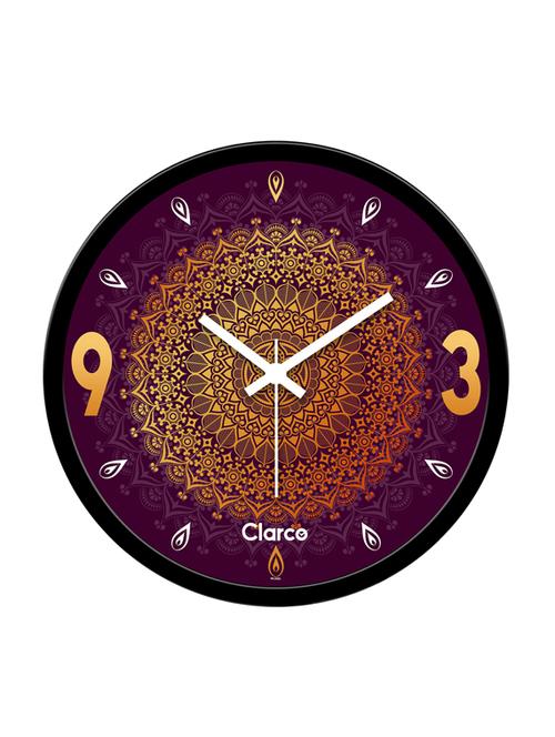 designer analogue round wall clock for home/living room/bedroom/kitchen/office (12 x 12 inch / 30 x 30 cm) - 19116653 - Very Small Image - 1