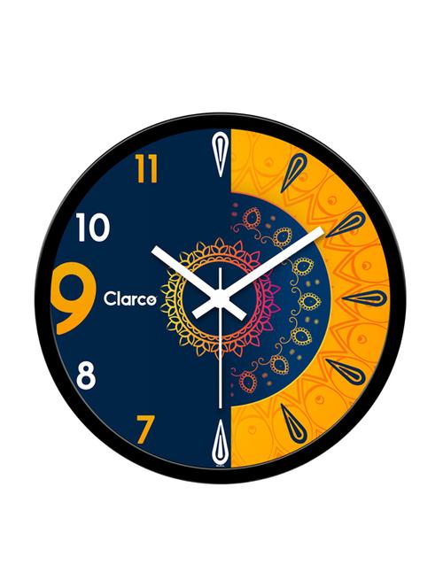 designer analogue round wall clock for home/living room/bedroom/kitchen/office (12 x 12 inch / 30 x 30 cm) - 19116663 - Very Small Image - 1