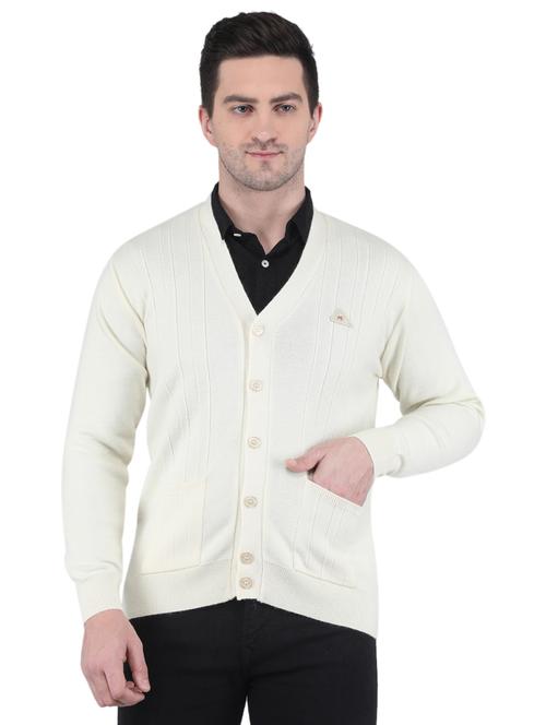 v neck solid cardigan  - 19118791 - Very Small Image - 1