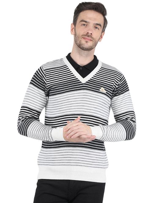 v-neck neck printed pullover - 19119029 - Very Small Image - 1