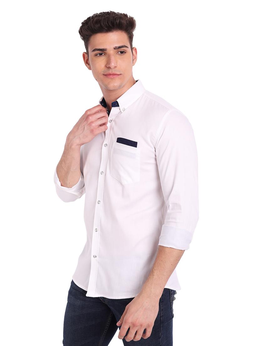 mens solid casual shirt - 19119483 - Standard Image - 6