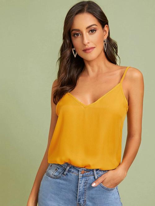 women's camisole shoulder strap top - 19120070 - Very Small Image - 1