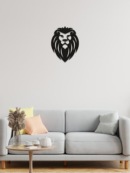 lion face decorative wooden wall hanging for house office decor item (wh_3409n) - 19120864 - Very Small Image - 1
