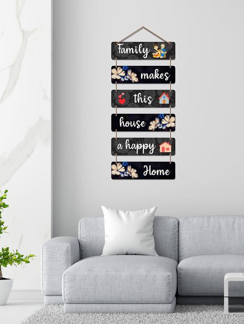 happy quotes decorative wooden wall hanging decor  - 19120929 - Very Small Image - 1